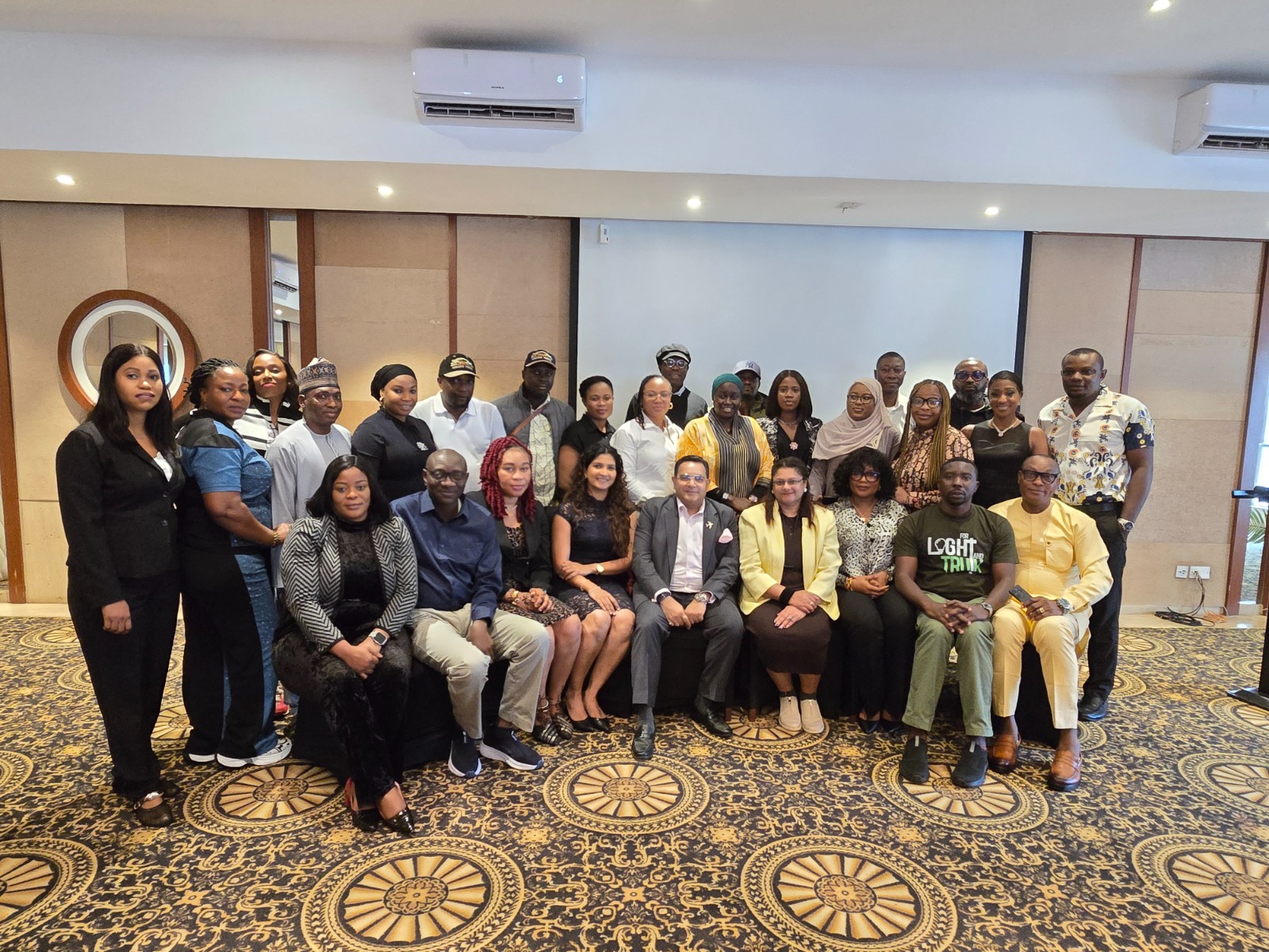Participants at an ETI training event